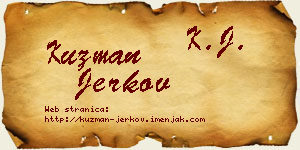 Kuzman Jerkov vizit kartica
